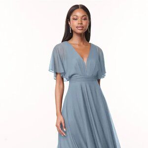 Dusty Blue Guest Wedding Dress